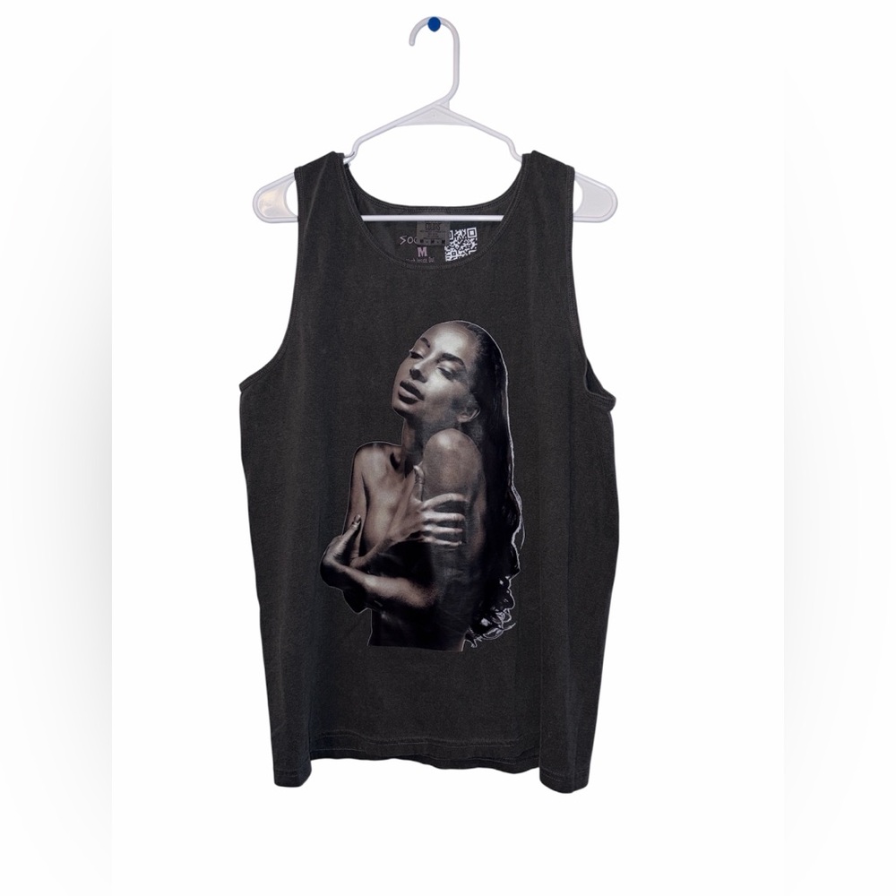 Sade Love Deluxe Graphic Tank Top Size Medium Comfort Colors NWT
